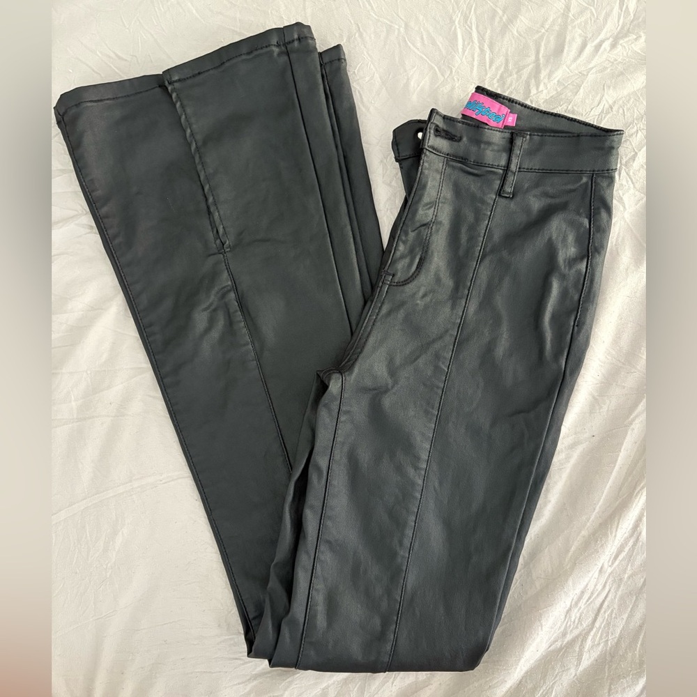 Edikted Faux Leather Jeans